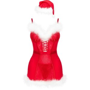 Livco Corsetti Sets-Agethe LC-90607 Hemd + Tanga + Kapuze · Sexy Damen-Dessous (Bild 4)
