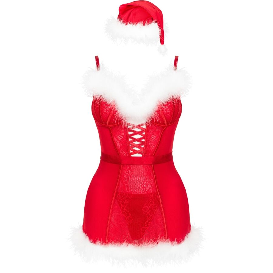 Livco Corsetti Sets-Agethe LC-90607 Hemd + Tanga + Kapuze · Sexy Damen-Dessous (Bild 4)