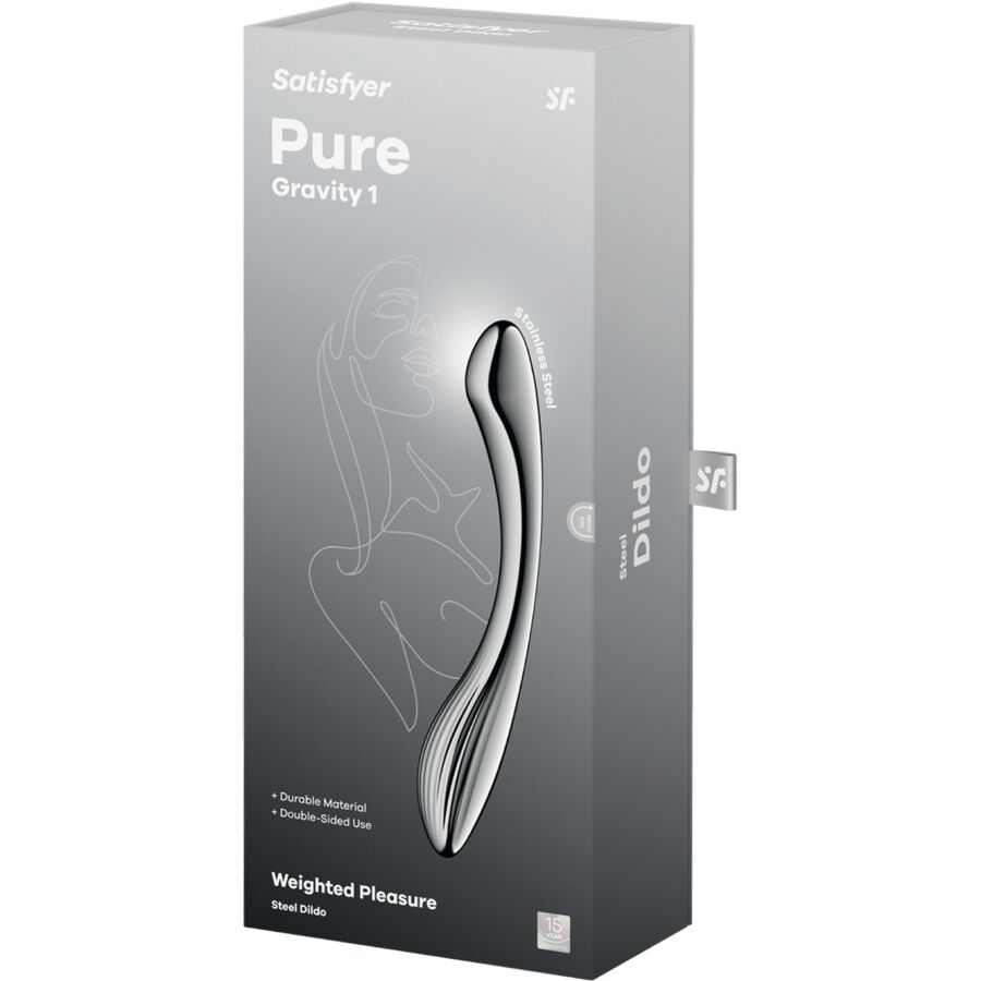 Satisfyer Dildo-Pure Gravity 1 Doppel Dildo aus Stahl · Sextoys (Bild 5)