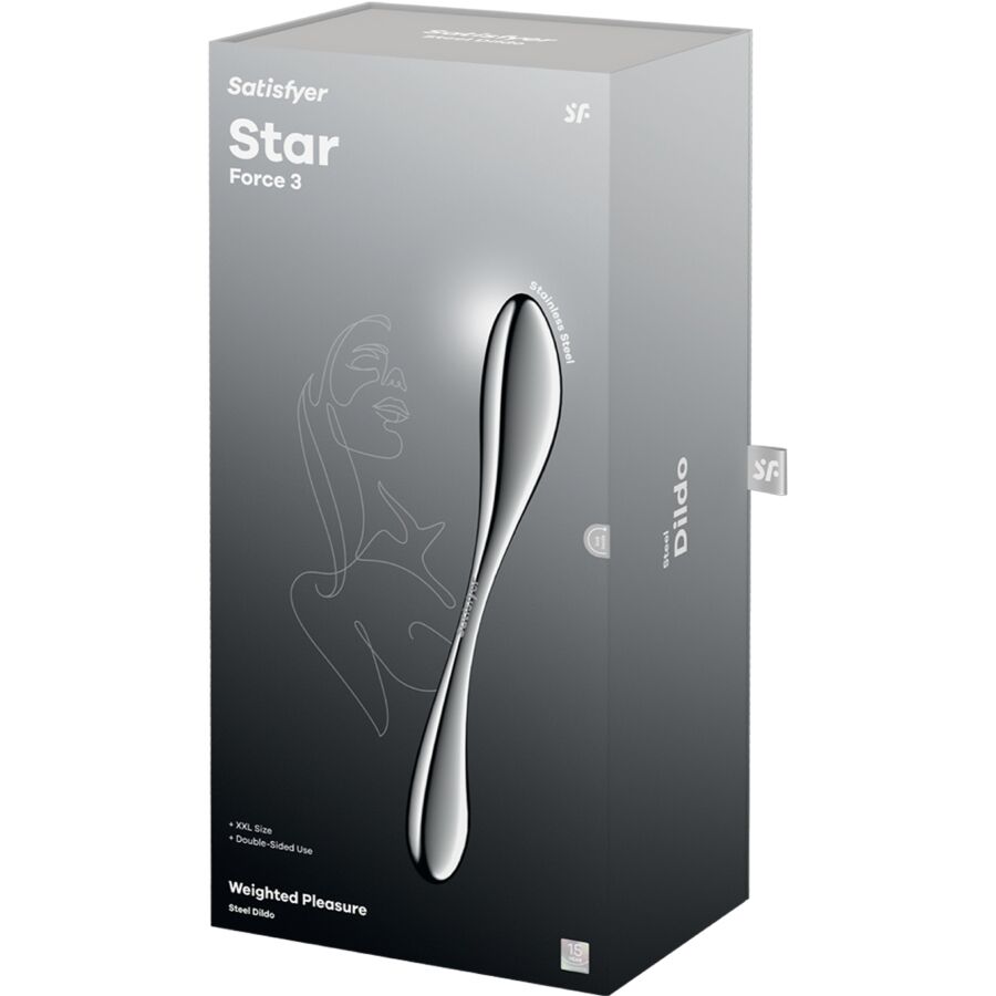 Satisfyer Dildo-Star Force 3 Dildo Doppelter Edelstahl-Metal · Sextoys (Bild 5)