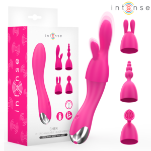 Intense High Tech-Cher Vibrator mit 20 Modi und Aufsätzen