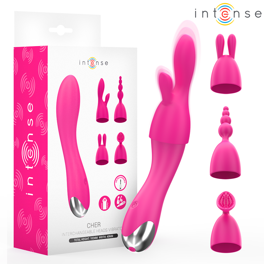Intense High Tech-Liebe Vibrator mit 20 Modi und Köpfen · Vibratoren