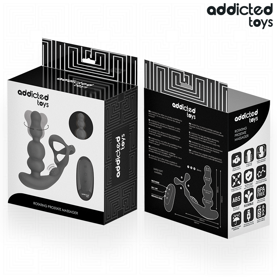 Addicted Toys-Rotative Prostata-Massage mit Fernbedienung-Silikon · Sextoys (Bild 7)