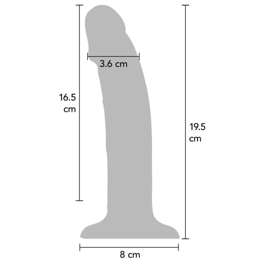 Get Real-Dildo Realistische Vibration aus Silikon Transparent 19.5 cm · Vibratoren (Bild 3)