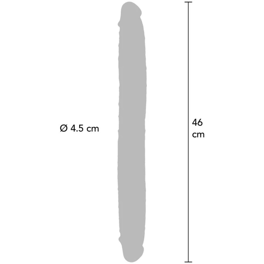 Get Real-Dildo Doppel in Silikon Caramel, 46 cm · Sextoys (Bild 3)
