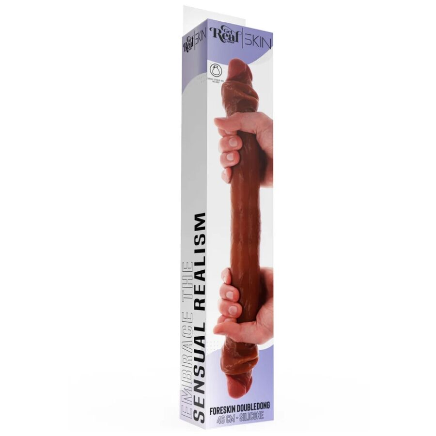 Get Real-Dildo Doppel in Silikon Caramel, 46 cm · Sextoys (Bild 4)