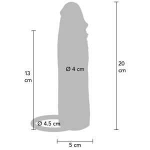 Get Real-Hydrated Skin Penishülle Penis in Silikon Caramel 20 cm · Sextoys (Bild 3)