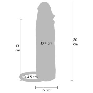 Get Real-Hydrated Skin Penishülle Vibrator in Silikon, Caramel, 20 · Sextoys (Bild 3)