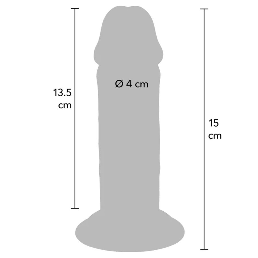 Get Real-Deluxe Extra Gross Dildo Tpe Doppeldichte 15 cm-Saugnapf · Sextoys (Bild 4)
