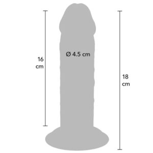 Get Real-Deluxe Extra-groß Dong Tpe Doppel Dichte 18 cm-Saugnapf · Sextoys (Bild 4)