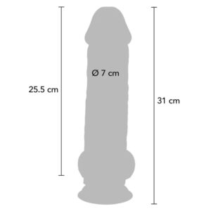 Get Real-Deluxe Realistischer Penis mit extra dicken Hoden 31 cm-TPE · Sextoys (Bild 3)