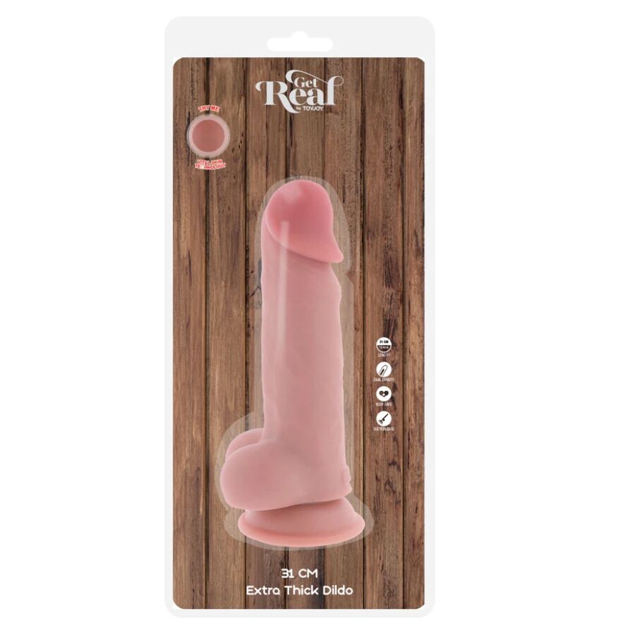 Get Real-Deluxe Realistischer Penis mit extra dicken Hoden 31 cm-TPE · Sextoys (Bild 4)