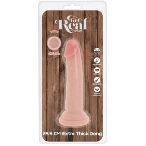 Get Real-Deluxe Dildo Tpe Doppeldichte Extra Gross 25.5 cm · Sextoys (Bild 5)