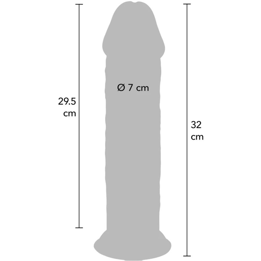 Get Real-Deluxe Dildo Tpe Doppeldichte 32 cm-Saugnapf · Sextoys (Bild 3)