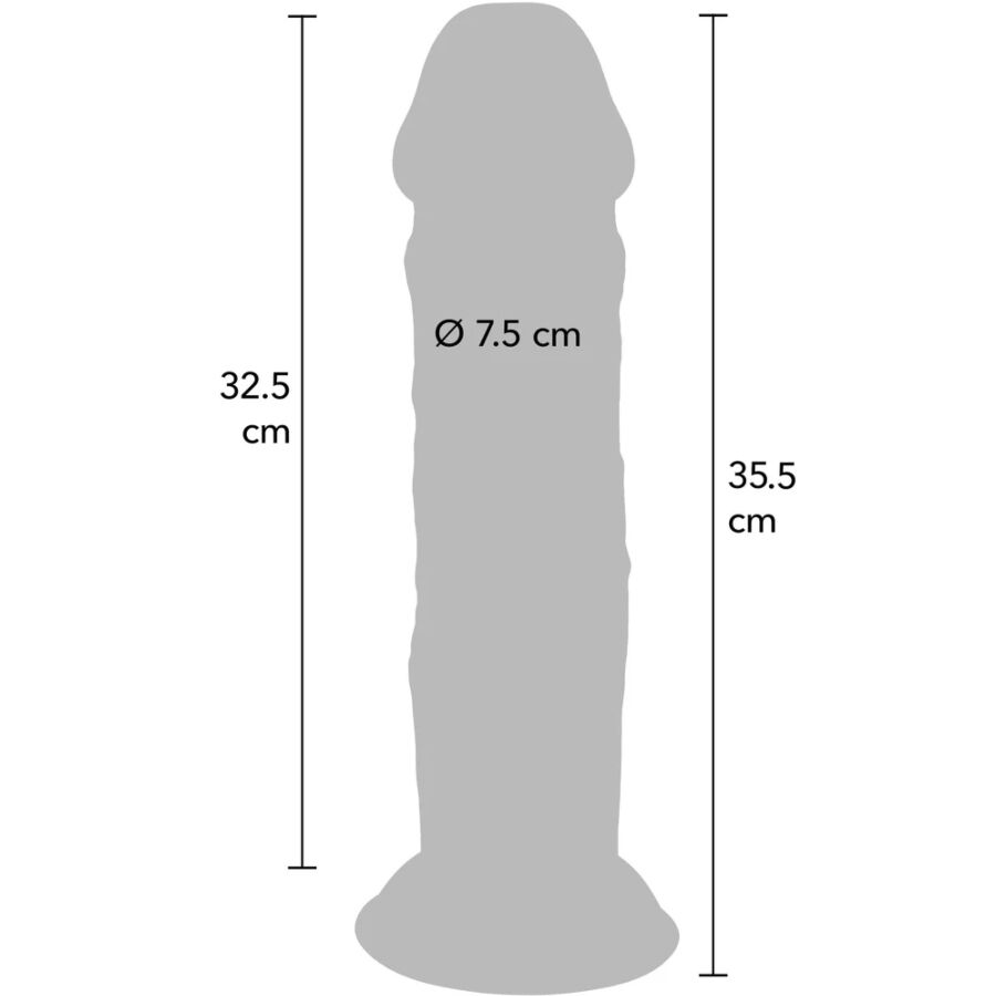 Get Real-Deluxe Dildo Dichte Doppelt Tpe 35.5-Saugnapf · Sextoys (Bild 2)