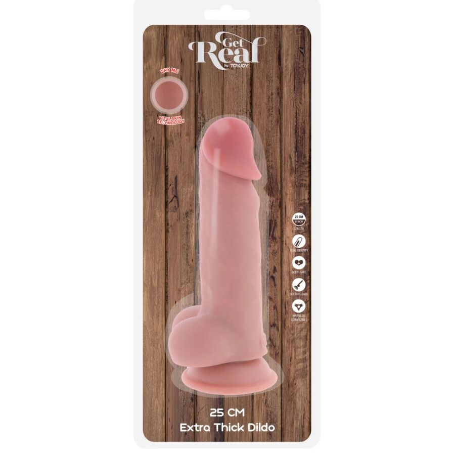 Get Real-Deluxe Realistischer Penis mit Extra-Texte Dicke 25 cm-TPE · Sextoys (Bild 5)