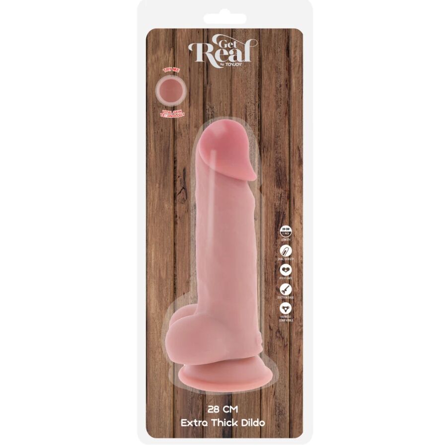 Get Real-Deluxe Realistischer Penis mit Extra-Texte Häufig 28 cm-TPE · Sextoys (Bild 5)