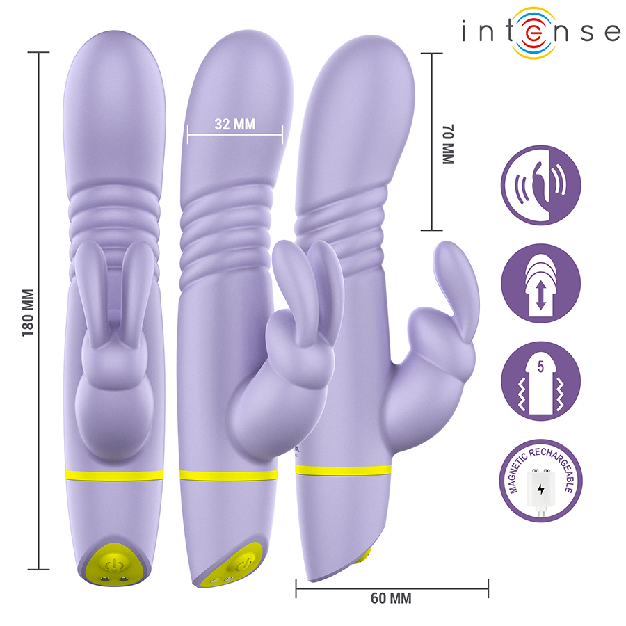 Intense High Tech-Helen Rabbit Stimulator und Vibrator mit Bewegung · Vibratoren (Bild 5)