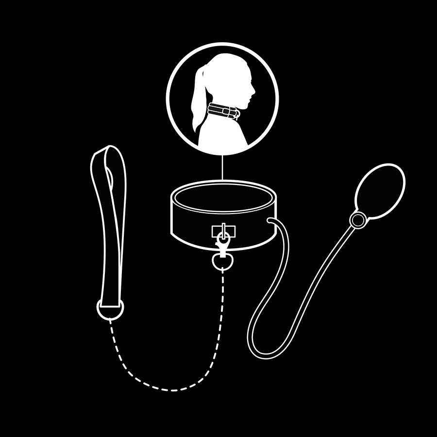 Fetish Submissive Extreme-Aufblasbare Halskette für Strangulation · Bondage & Handschellen (Bild 3)