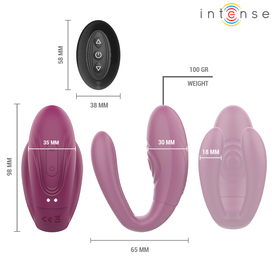 Intense Remote Control-Sandra Stimulator Typ Clamp mit Tasten und · Vibratoren (Bild 6)