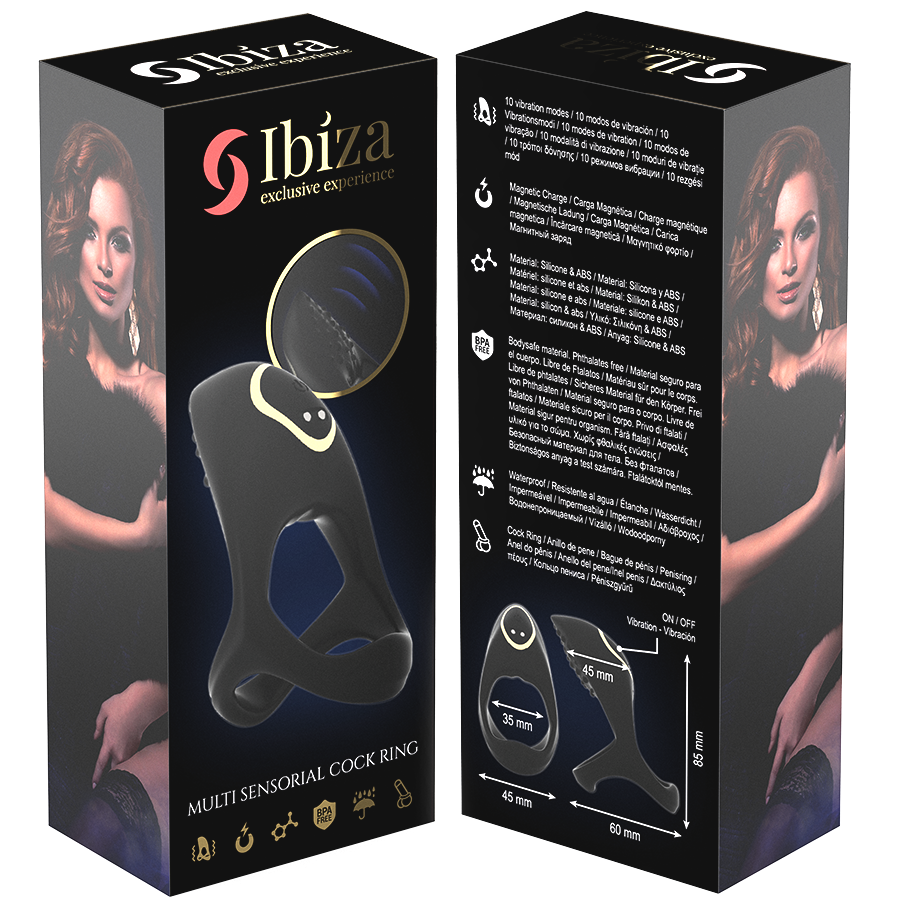 Ibiza Technology Penisring Multisensorial-Silikon, 10 Geschwindigkeiten · Sextoys (Bild 8)