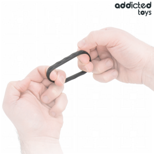 Addicted Toys-Set von strukturierten Penis Ringen 4 Größe Silikon · Sextoys (Bild 7)