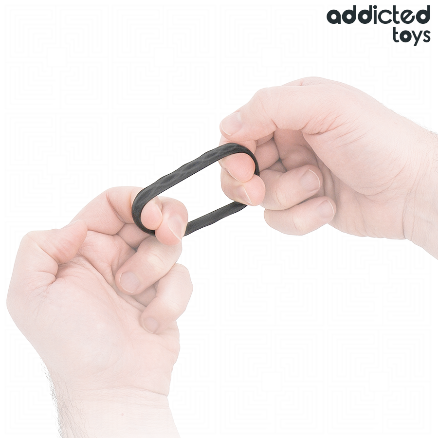 Addicted Toys-Set von strukturierten Penis Ringen 4 Größe Silikon · Sextoys (Bild 7)