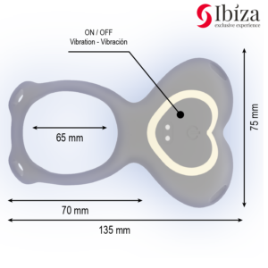 Ibiza Technology-Slip Herz Vibrator für Paar · Vibratoren (Bild 4)