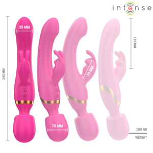 Intense High Tech-Winona Vibrator Double Rabbit & Wand-Silikon · Vibratoren (Bild 8)