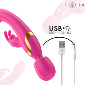 Intense High Tech-Winona Vibrator Double Rabbit & Wand-Silikon · Vibratoren (Bild 9)