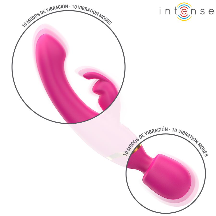 Intense High Tech-Winona Vibrator Double Rabbit & Wand-Silikon · Vibratoren (Bild 5)