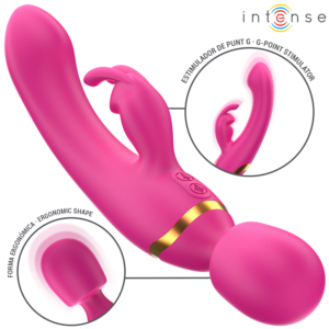 Intense High Tech-Winona Vibrator Double Rabbit & Wand-Silikon · Vibratoren (Bild 3)