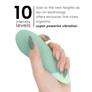 Womanizer-Vibe Lay-on Silent Vibrator Sage-Silikon, 10 Geschwindigkeiten · Vibratoren (Bild 6)