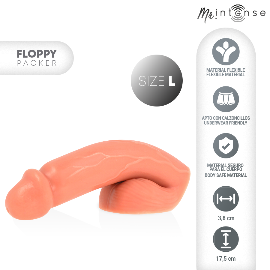 Mr. Intense Dildos-Realistisches Floppy Packer, Größe L-Silikon · Sextoys (Bild 2)