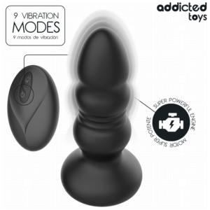 Addicted Toys-Analplug mit Impulsen und Vibrationen, Fernbedienung · Sextoys (Bild 4)