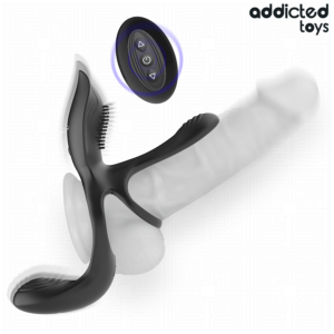 Addicted Toys-Doppel Penis Ring mit Stimulator · Sextoys (Bild 4)