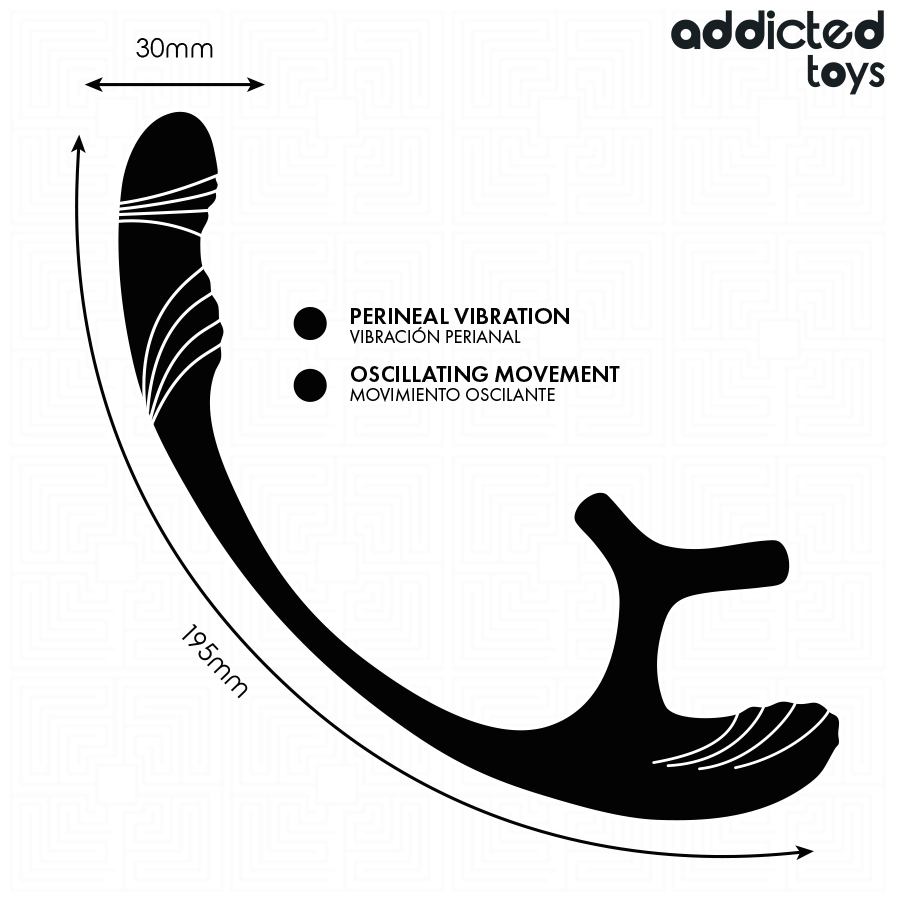 Addicted Toys-Analplug mit Vibration, Bewegung 360o und Stimulator · Sextoys (Bild 7)