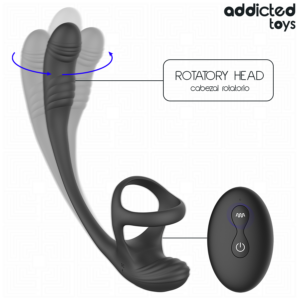 Addicted Toys-Analplug mit Vibration, Bewegung 360o und Stimulator · Sextoys (Bild 4)