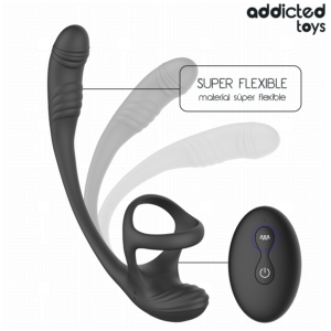 Addicted Toys-Analplug mit Vibration, Bewegung 360o und Stimulator · Sextoys (Bild 3)