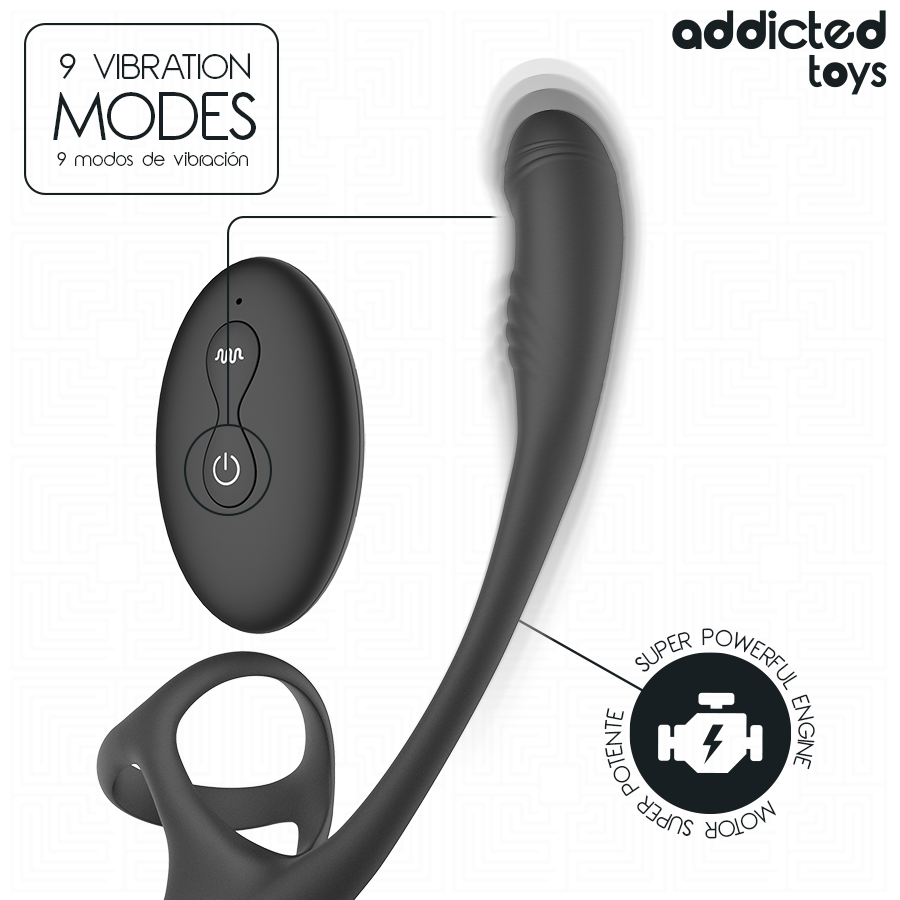 Addicted Toys-Analplug mit Vibration, Bewegung 360o und Stimulator · Sextoys (Bild 9)