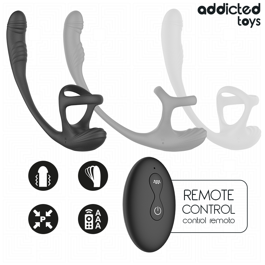 Addicted Toys-Analplug mit Vibration, Bewegung 360o und Stimulator · Sextoys (Bild 6)