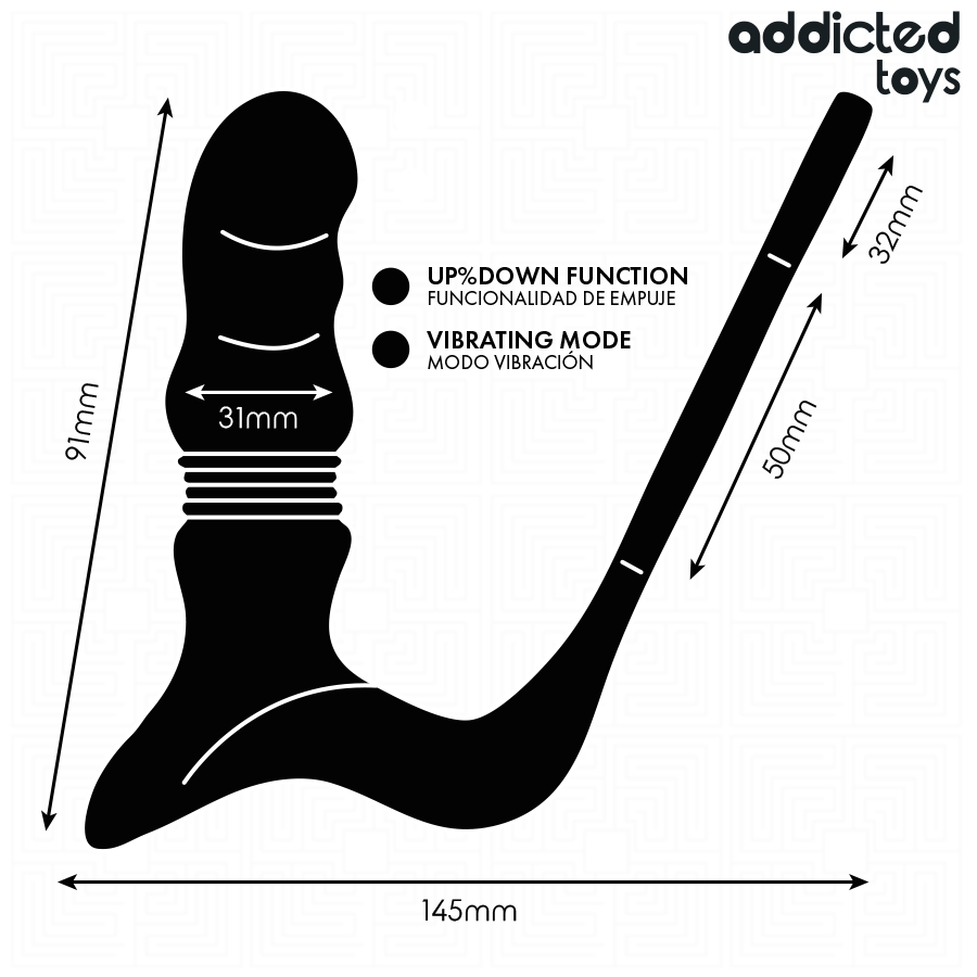 Addicted Toys-Up &down Prostatic-Silikon Ring, 10 Geschwindigkeiten · Sextoys (Bild 6)