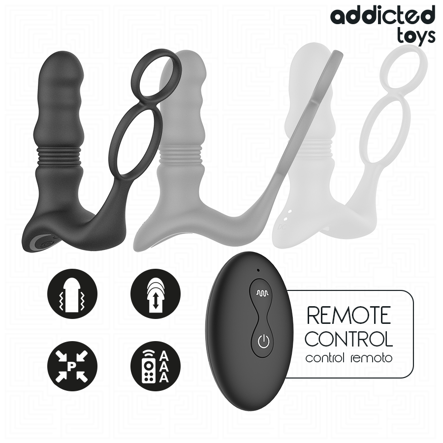 Addicted Toys-Up &down Prostatic-Silikon Ring, 10 Geschwindigkeiten · Sextoys (Bild 4)