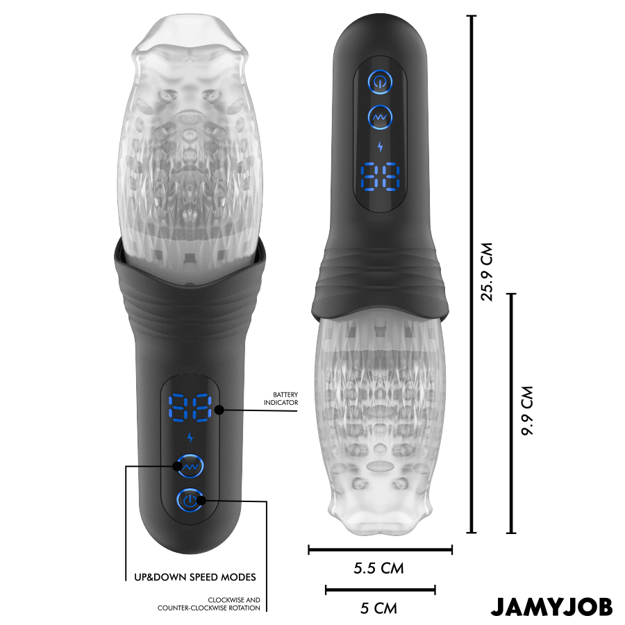 Jamyjob-Blow-r Masturbator in Spinta und Drehung-10 Geschwindigkeiten · Sextoys (Bild 7)