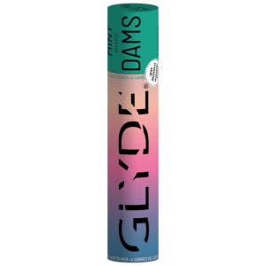 Sheer Glyde-Dams Latex-Lecktuch für Oralsex, Minze, 4 Stk.