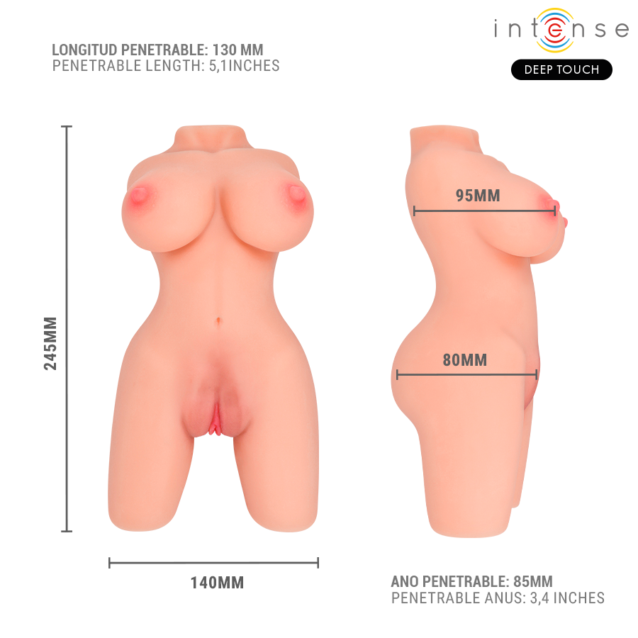 Intense Bodies & Masturbators-Jesse Torso Masturbator Doppel · Sextoys (Bild 8)