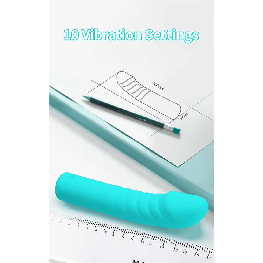 High Tech-Rylan G-Spot Vibrator Blau-Silikon, 10 Geschwindigkeiten · Vibratoren (Bild 7)