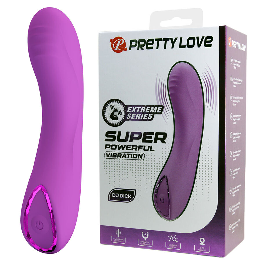 High Tech-Dj Dick G-Spot Vibrator Lila-Silikon, 10 Geschwindigkeiten · Vibratoren (Bild 2)