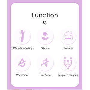 High Tech-Dj Rabbit Lila Vibrator für Punkt G-Silikon, 10 · Vibratoren (Bild 7)