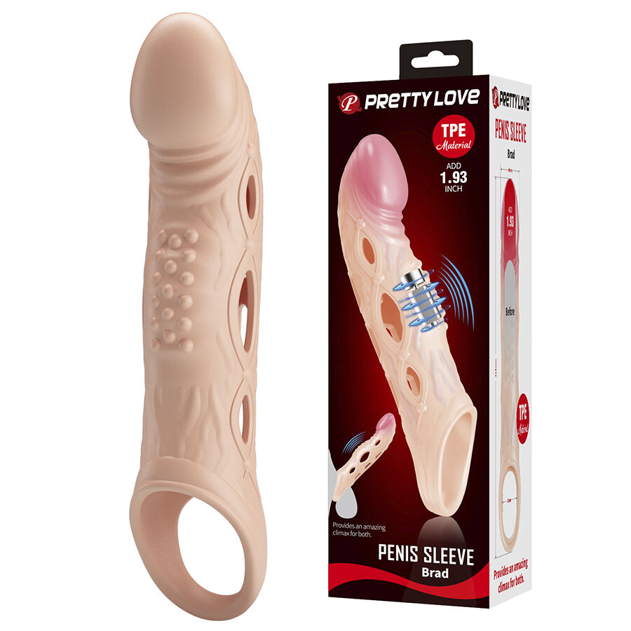 For Him-Brad Penishülle Vibrierend für Penis-TPE, still · Sextoys (Bild 2)